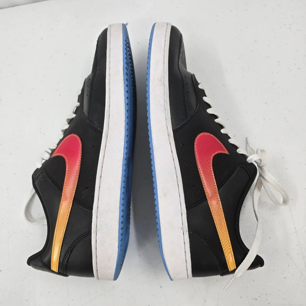 Nike Court Vision Low Gradient‎ Sunset Black White Men's Size 13 DQ7630-001.